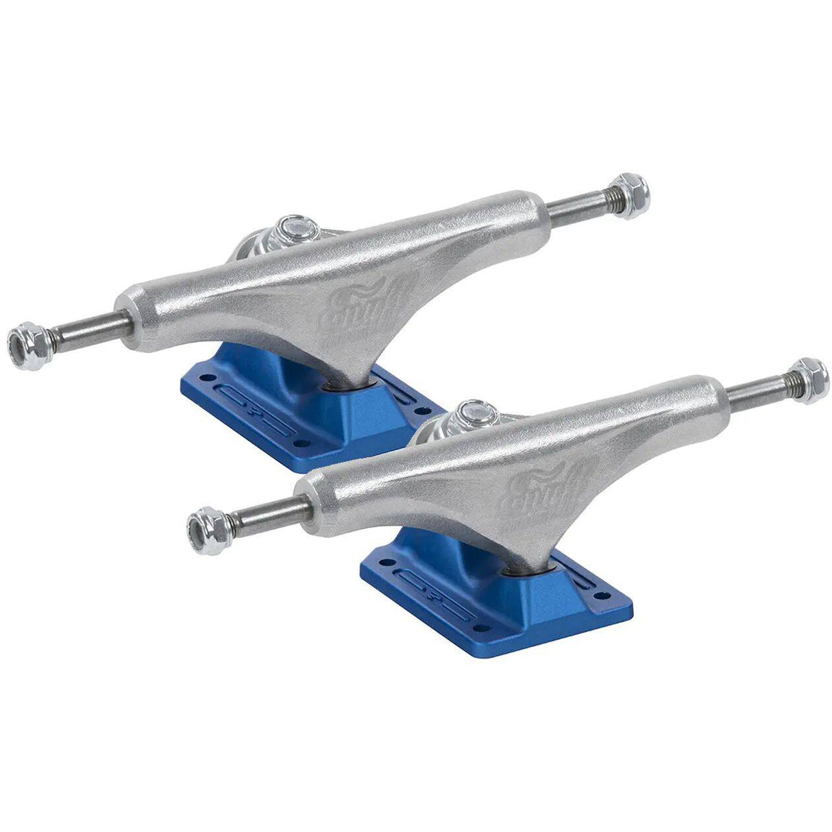 Enuff Decade Pro Satin Skateboard Trucks - Natural/Blue 139mm
