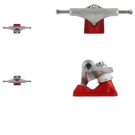 Enuff Decade Pro Satin Skateboard Trucks - Natural/Red 139mm