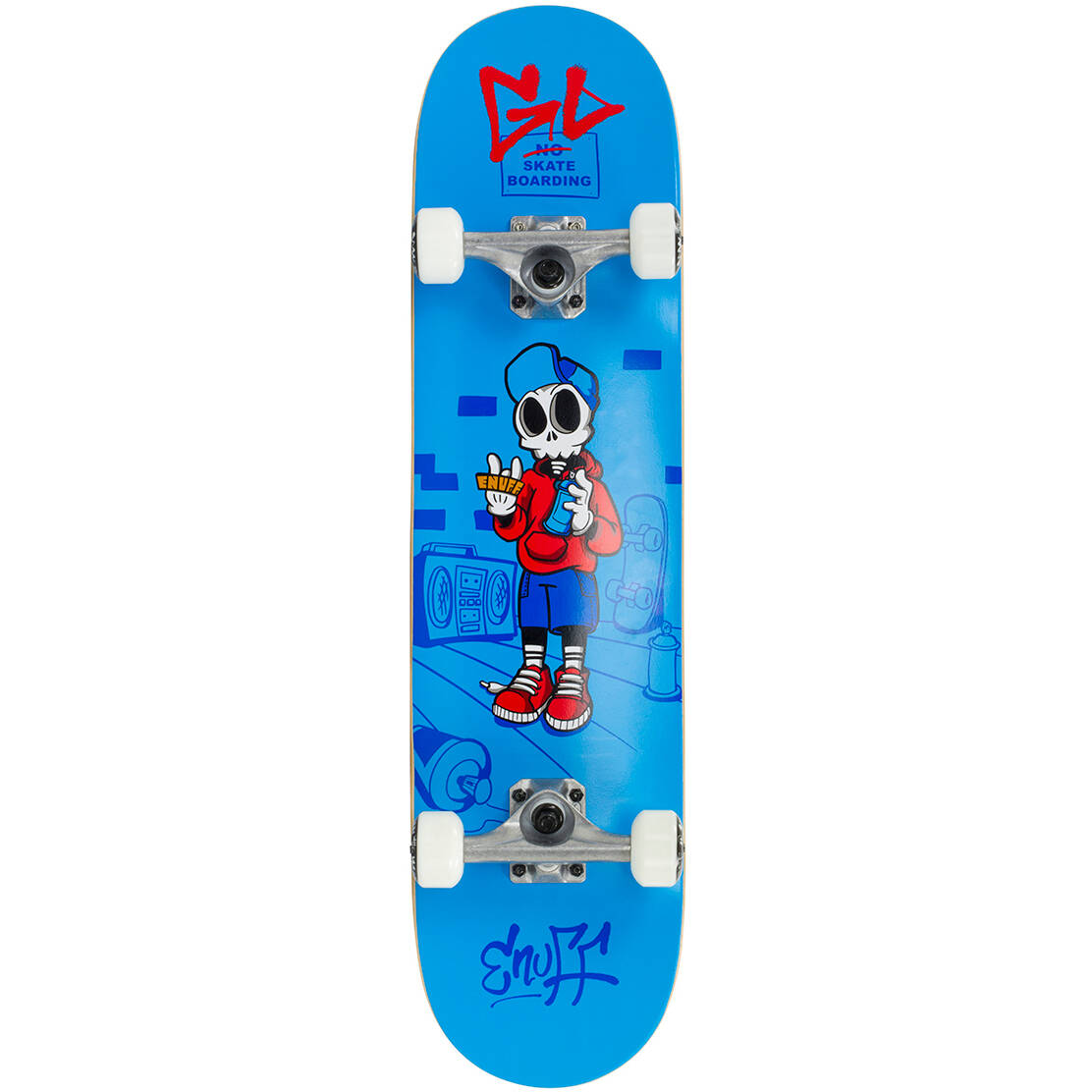 Enuff Skully Complete Skateboard - Blue 7.75''