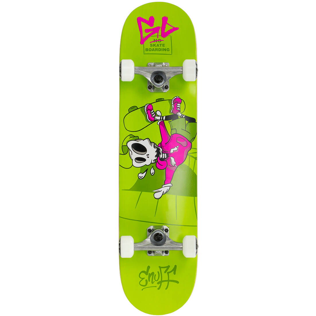Enuff Skully Mini Complete Skateboard - Green 7.25''