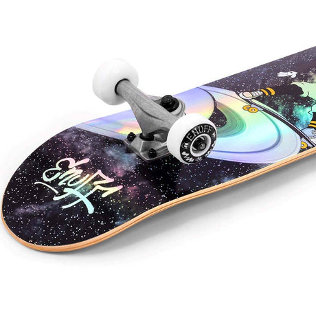 Enuff Skully Hologram Complete Skateboard 7.25" - Black