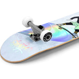 Enuff Skully Hologram Complete Skateboard 7.25" - White