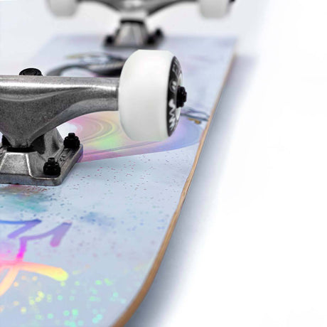 Enuff Skully Hologram Complete Skateboard 7.75" - White