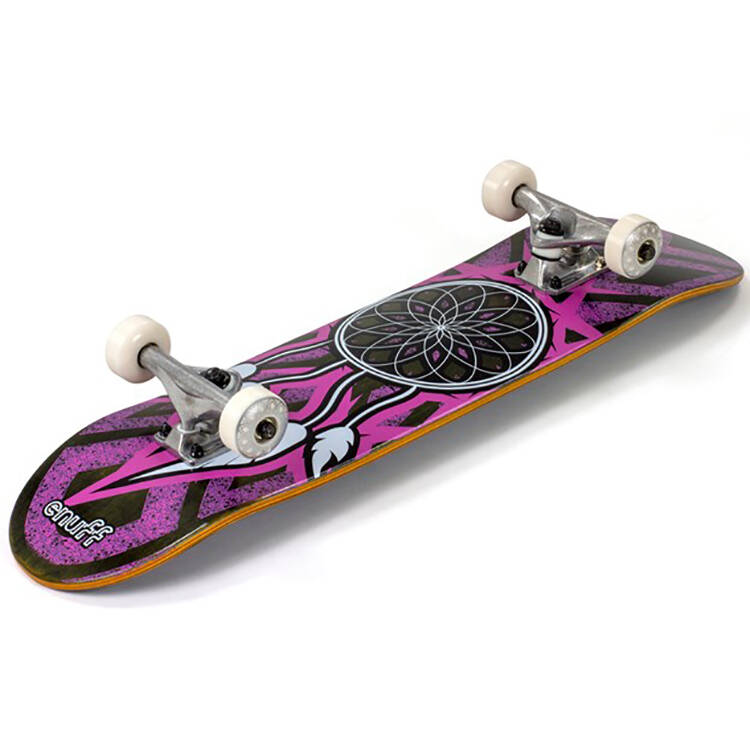 Enuff Dreamcatcher Complete Skateboard - Grey/Pink 7.75''