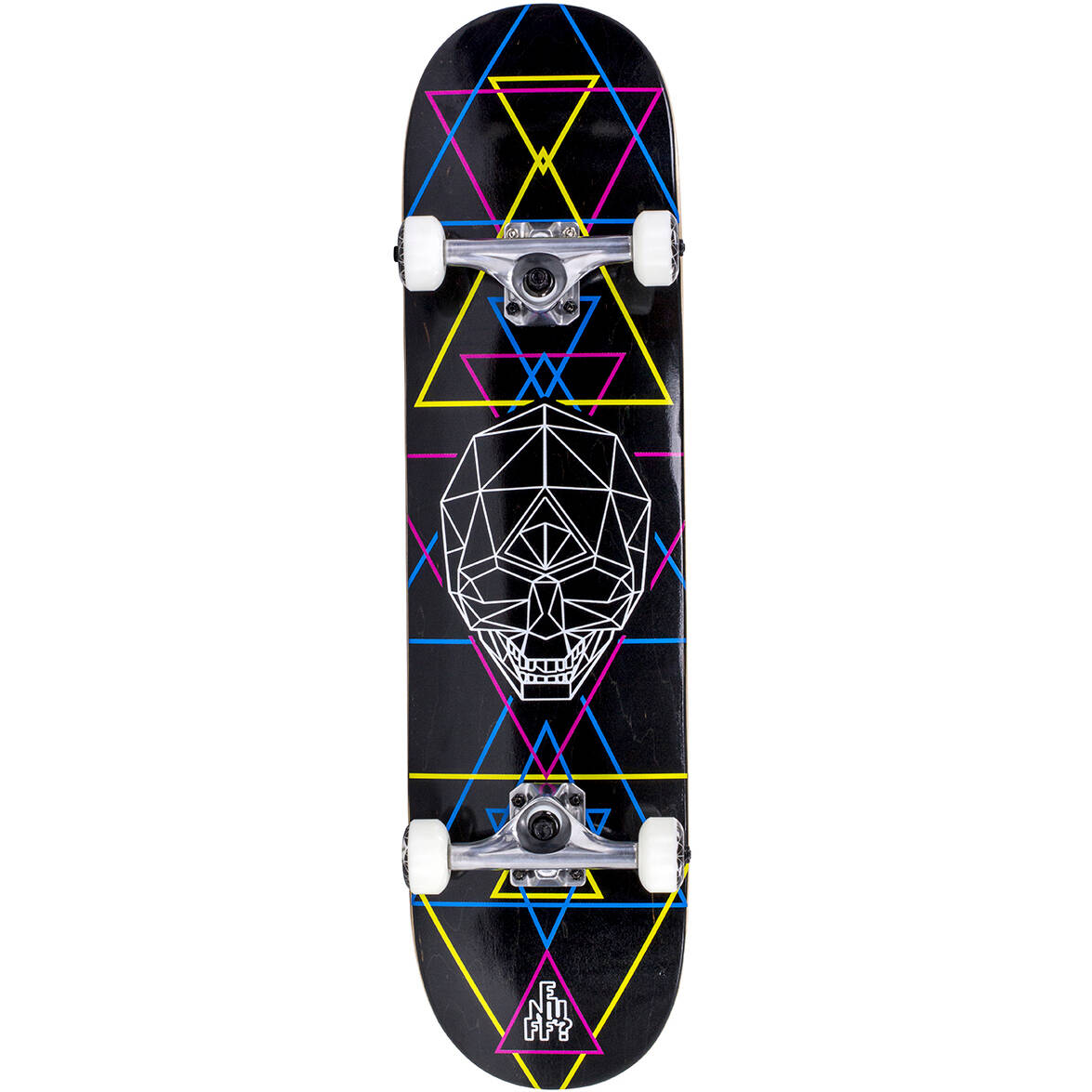 Enuff Geo Skull Complete Skateboard - Black 8''