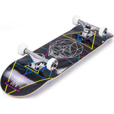 Enuff Geo Skull Complete Skateboard - Black 8''