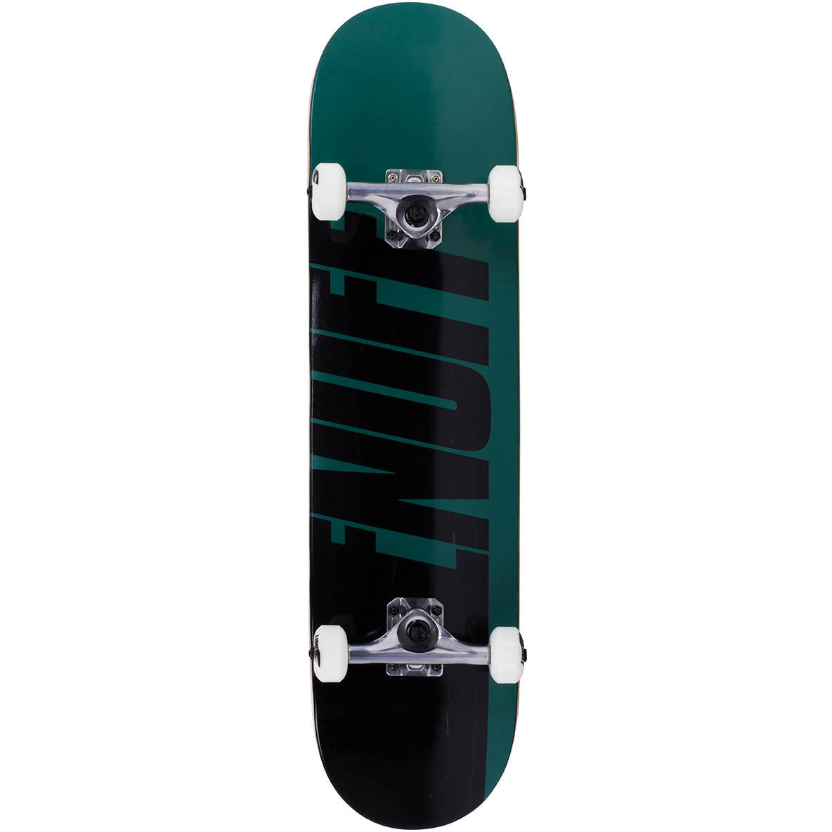 Enuff Half Stain Complete Skateboard - Green 8''