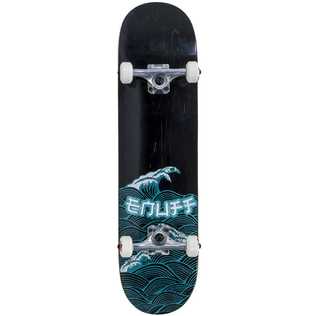 Enuff Big Wave Complete Skateboard - Black/Blue 8''