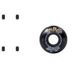 Enuff Super Softies Skateboard Wheels - Black 53mm