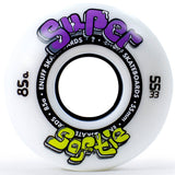 Enuff Super Softies Skateboard Wheels - White 55mm (Pack of 4)