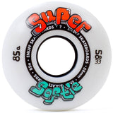 Enuff Super Softies Skateboard Wheels - White 58mm (Pack of 4)