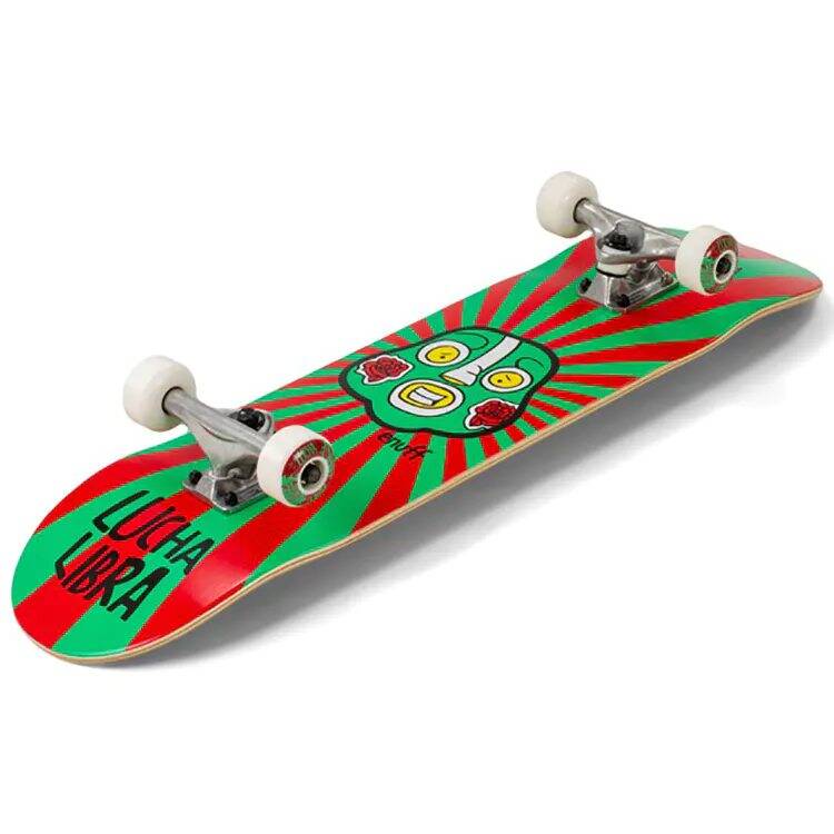 Enuff Lucha Libre Complete Skateboard - Red/Green 7.75''