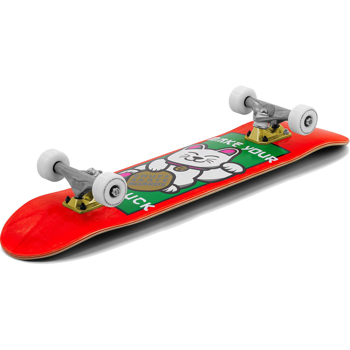 Enuff Lucky Cat Mini Complete Skateboard - Red 7.25"