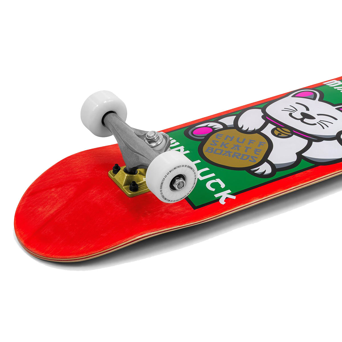 Enuff Lucky Cat Mini Complete Skateboard - Red 7.25"