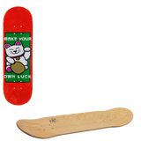 Enuff Lucky Cat Skateboard Deck - Red 8"