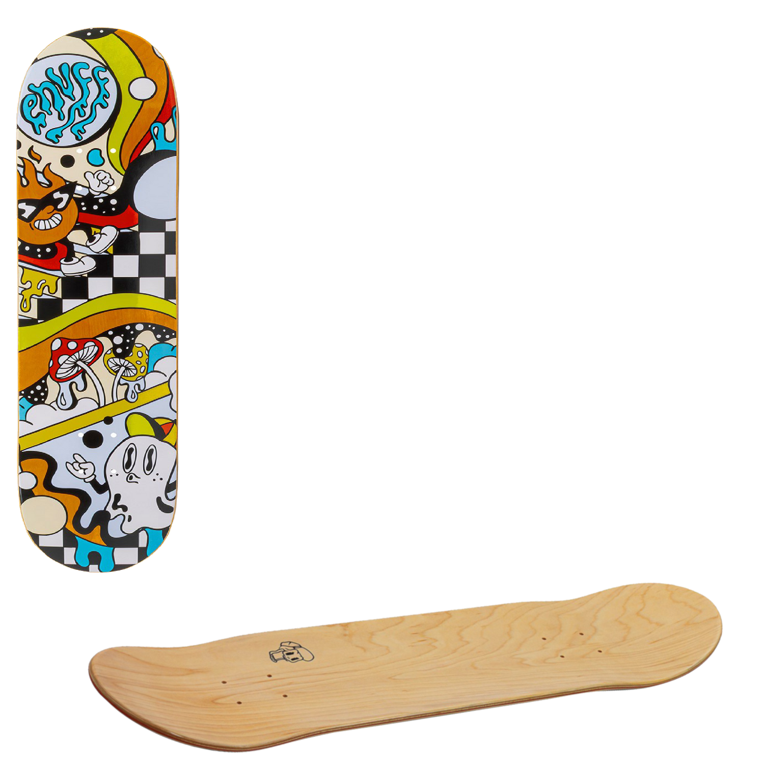 Enuff Meltworld Skateboard Deck - Confused 8.25"