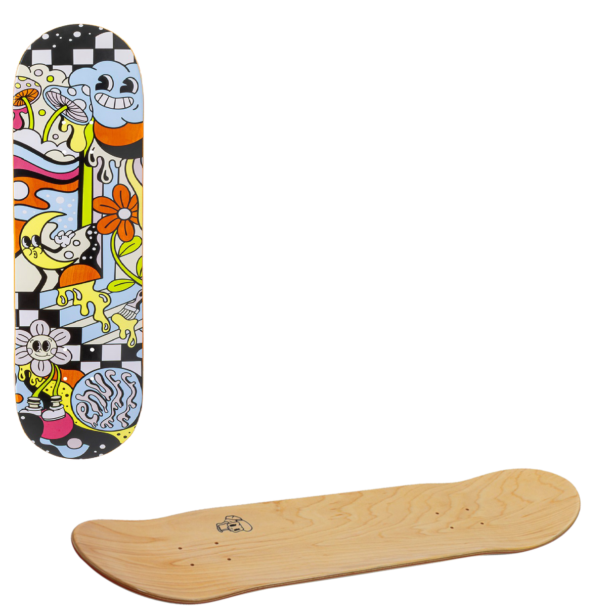 Enuff Meltworld Skateboard Deck - Dazed 7.75