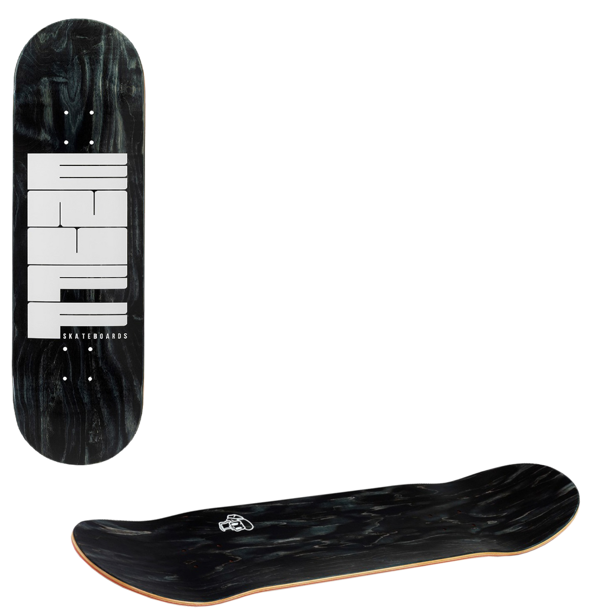Enuff Throwback Skateboard Deck - Black 8.25"