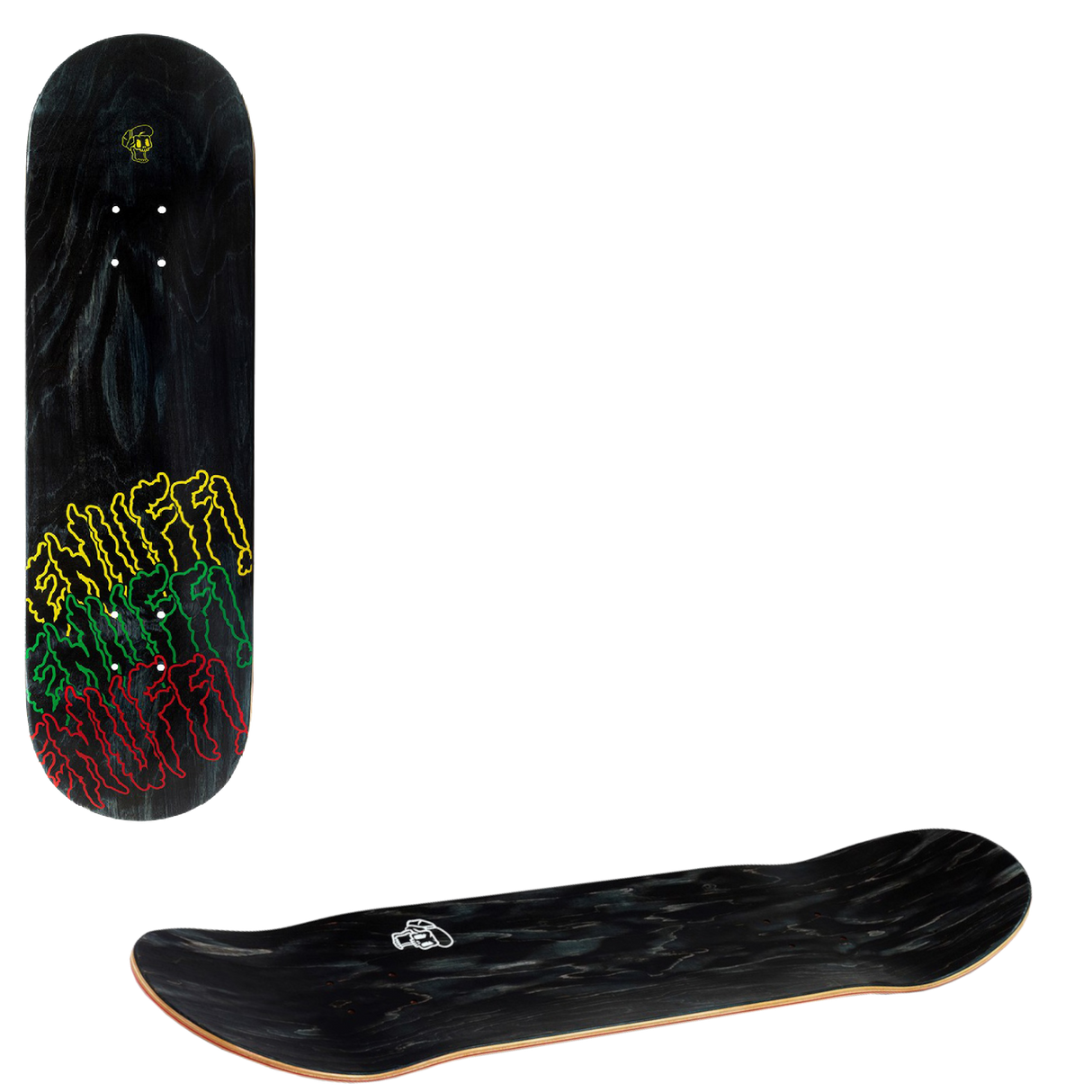 Enuff Three Tier Skateboard Deck - Black 8.25"