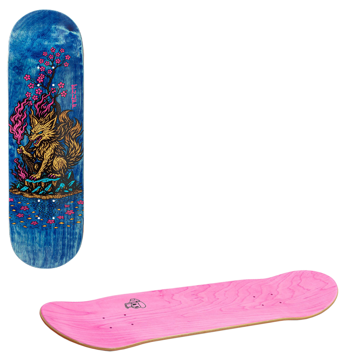 Enuff Yokai Skateboard Deck - Kitsune 8.25"