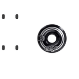 Enuff Refresher II 55D Skateboard Wheels - Black 53mm