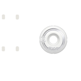 Enuff Refresher II 55D Skateboard Wheels - White 51mm