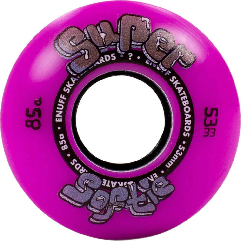 Enuff Super Softies Skateboard Wheels 53mm - Purple