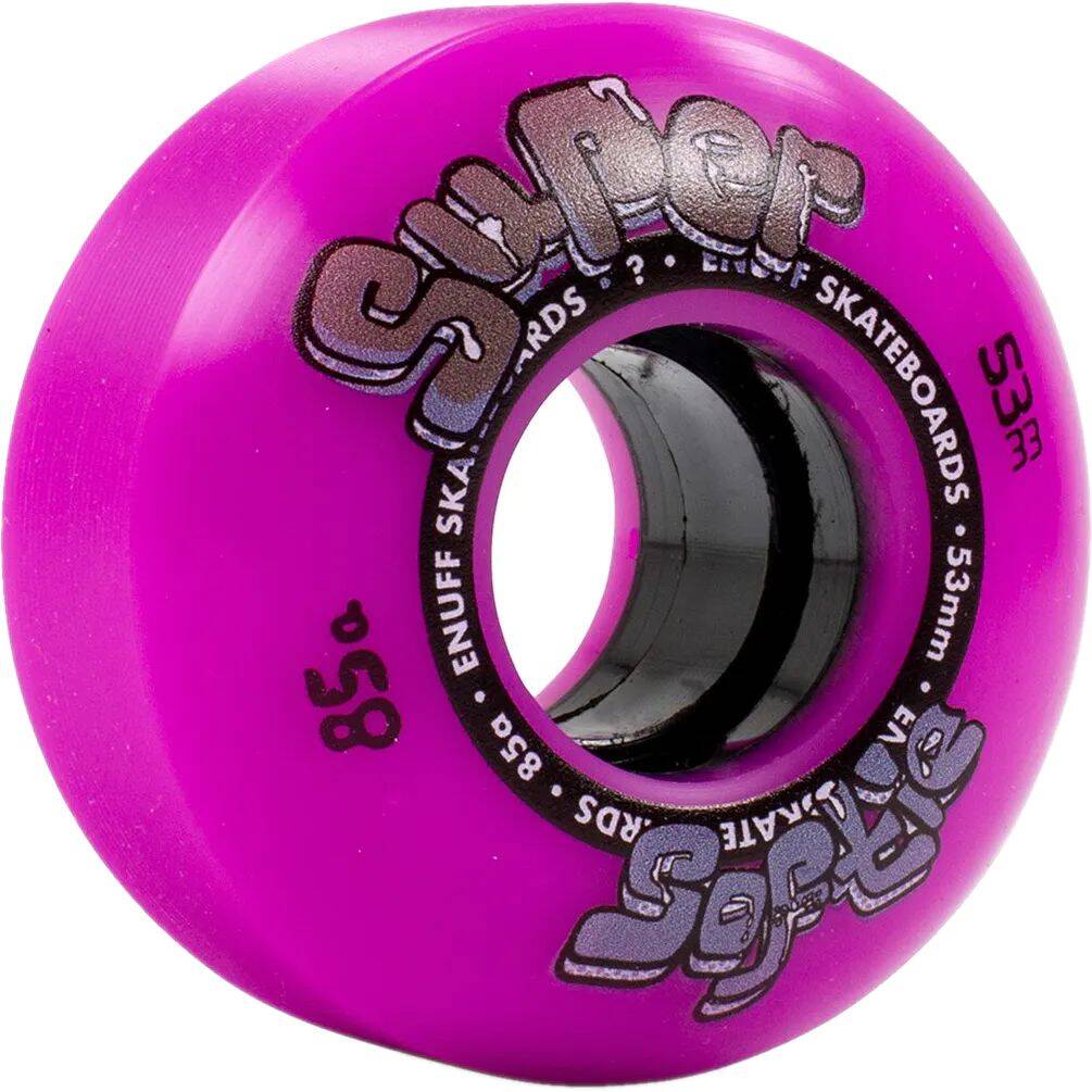 Enuff Super Softies Skateboard Wheels - Purple 53mm