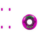 Enuff Super Softies Skateboard Wheels - Purple 55mm