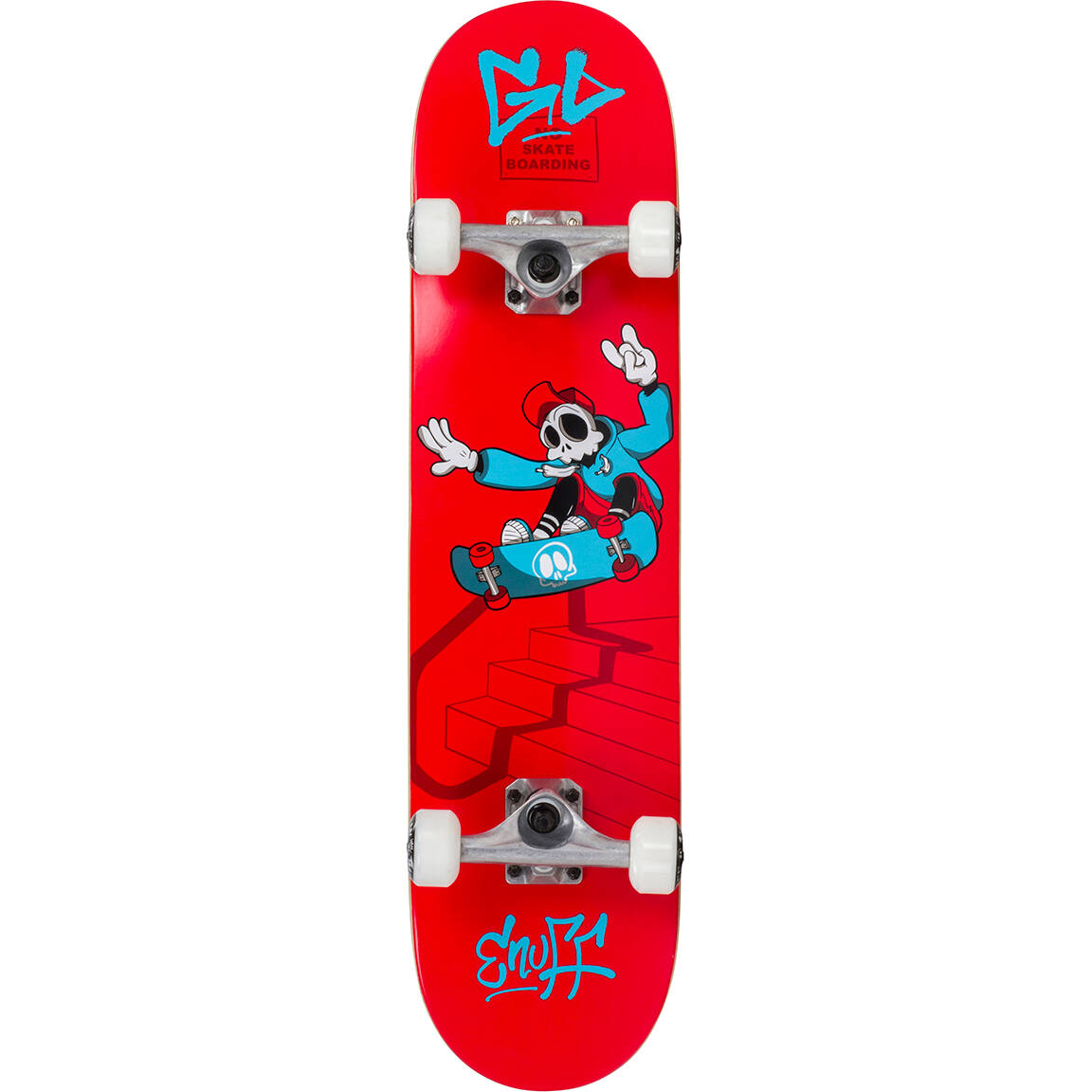 Enuff Skully Mini Complete Skateboard - Red 7.25'' 