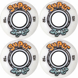 Enuff Super Softies Skateboard Wheels - White 53mm