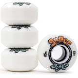 Enuff Super Softies Skateboard Wheels - White 53mm