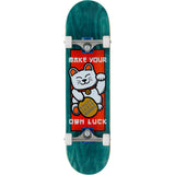 Enuff Lucky Cat Complete Skateboard  - Green 8"