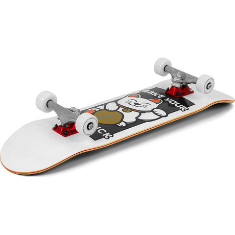 Enuff Lucky Cat Complete Skateboard - White 8"