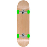 Enuff Classic Custom Skateboard - Natural/Green 8''