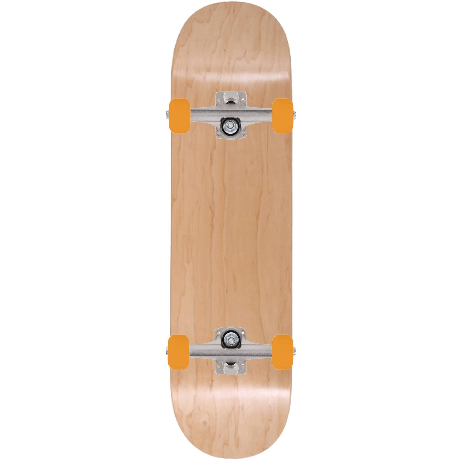 Enuff Classic Custom Skateboard - Natural/Orange 8''