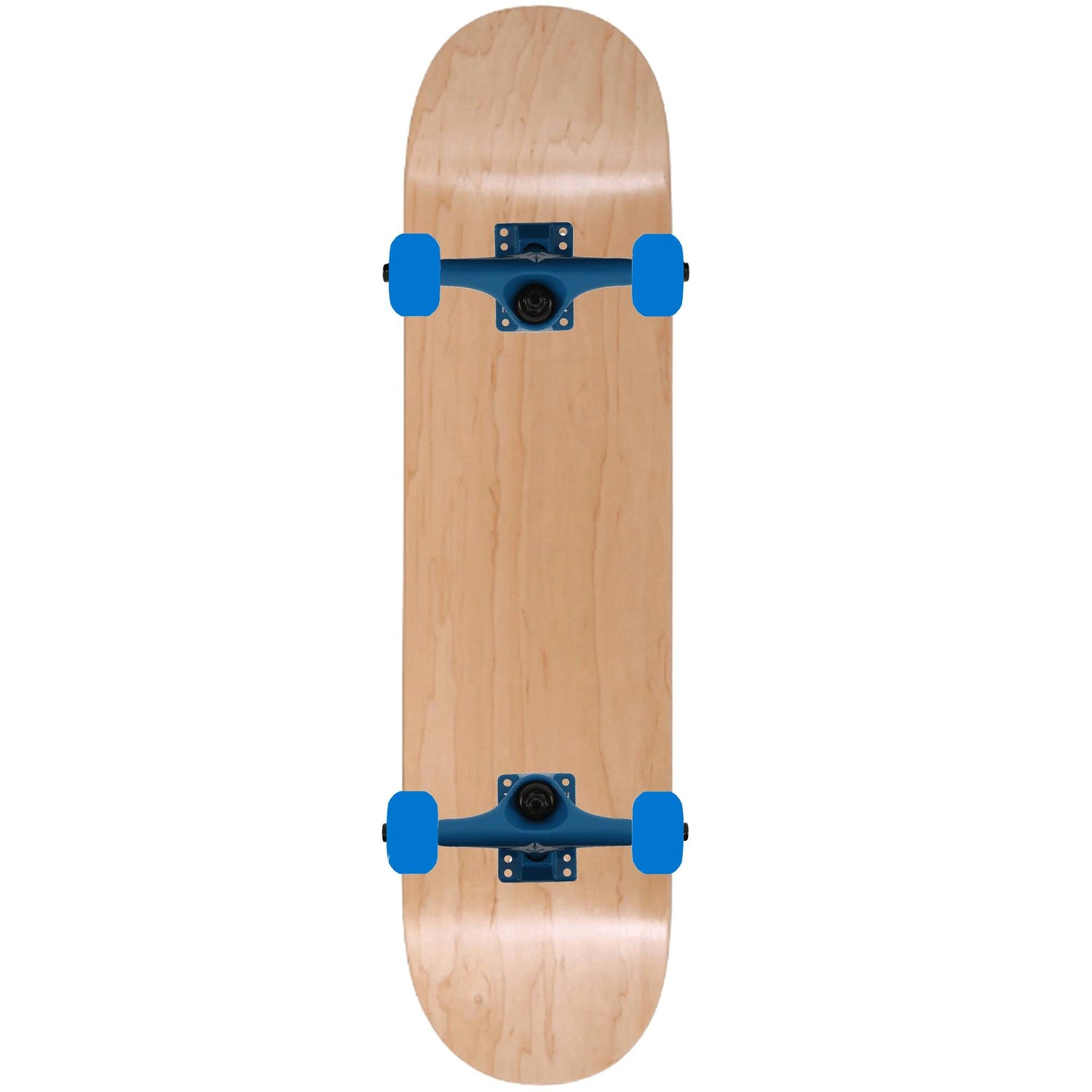 Enuff Classic Custom Skateboard - Natural/Blue 7.75''