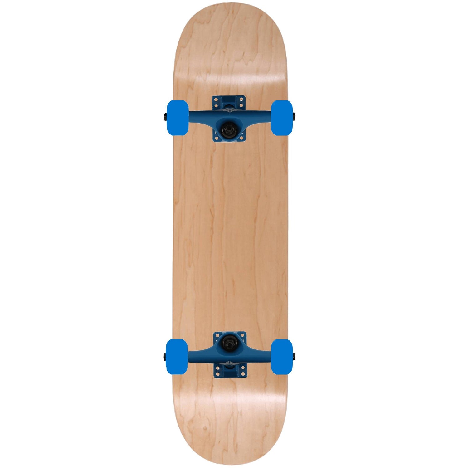 Enuff Classic Custom Skateboard - Natural/Blue 8.25''