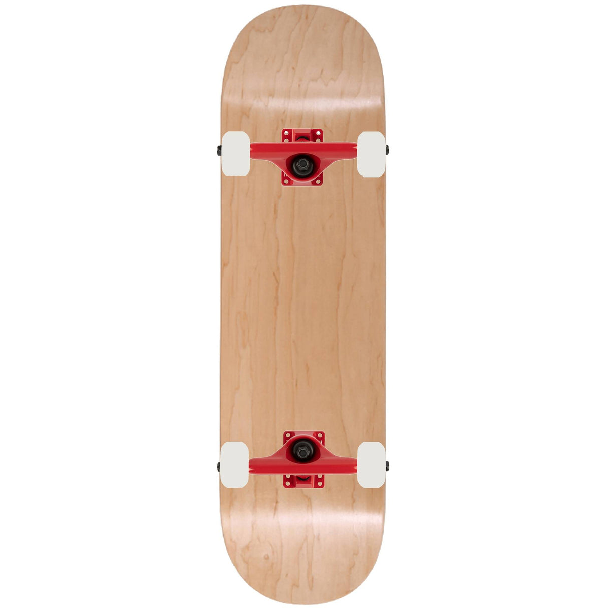 Enuff Classic Custom Skateboard - Natural/Red 8''
