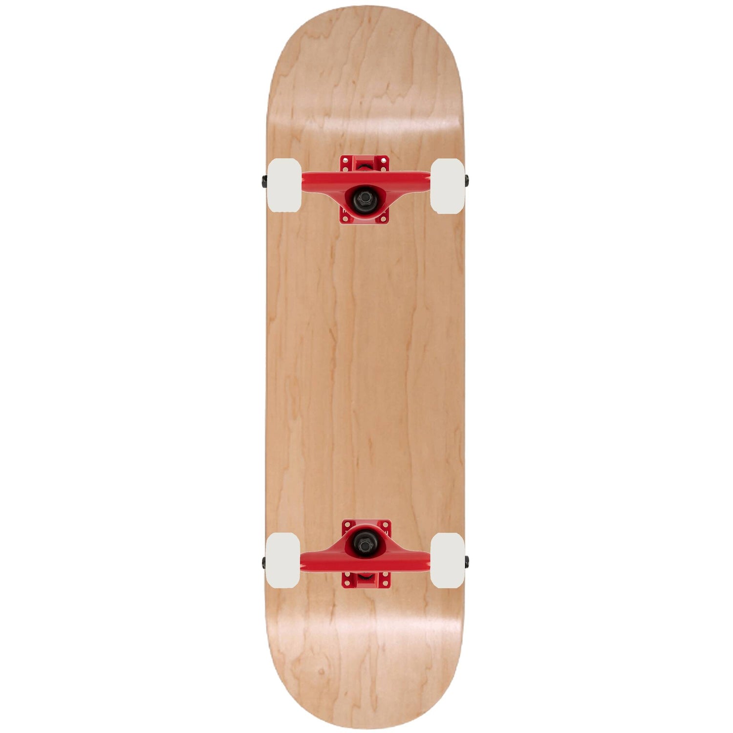 Enuff Classic Custom Skateboard - Natural/Red 8''