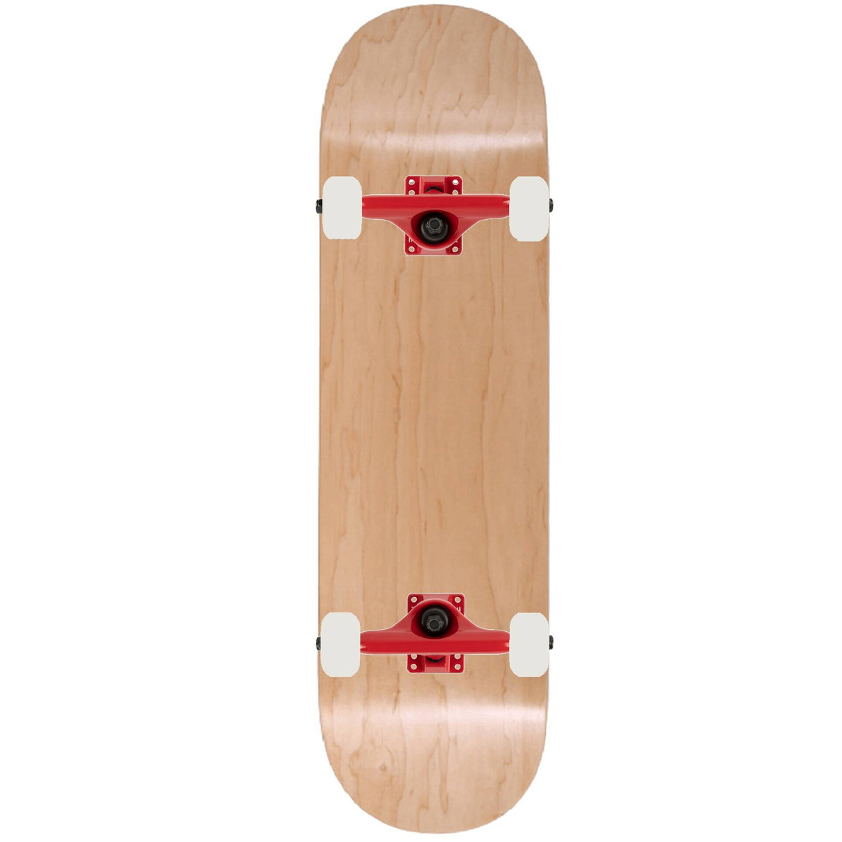 Enuff Classic Custom Skateboard - Natural/Red 7.5''