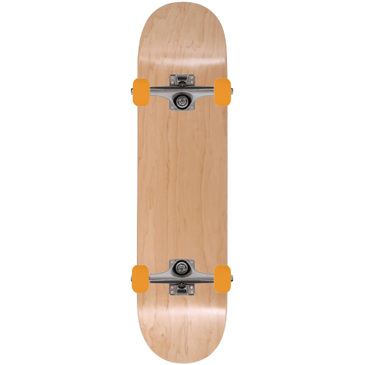 Enuff Classic Custom Skateboard - Natural/Orange 8.5''