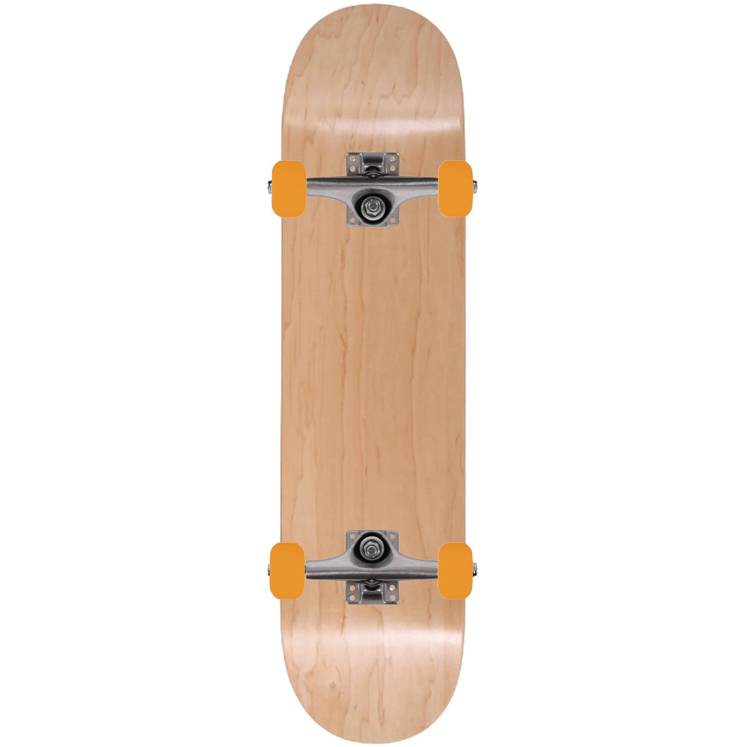 Enuff Classic Custom Skateboard - Natural/Orange 7.5''