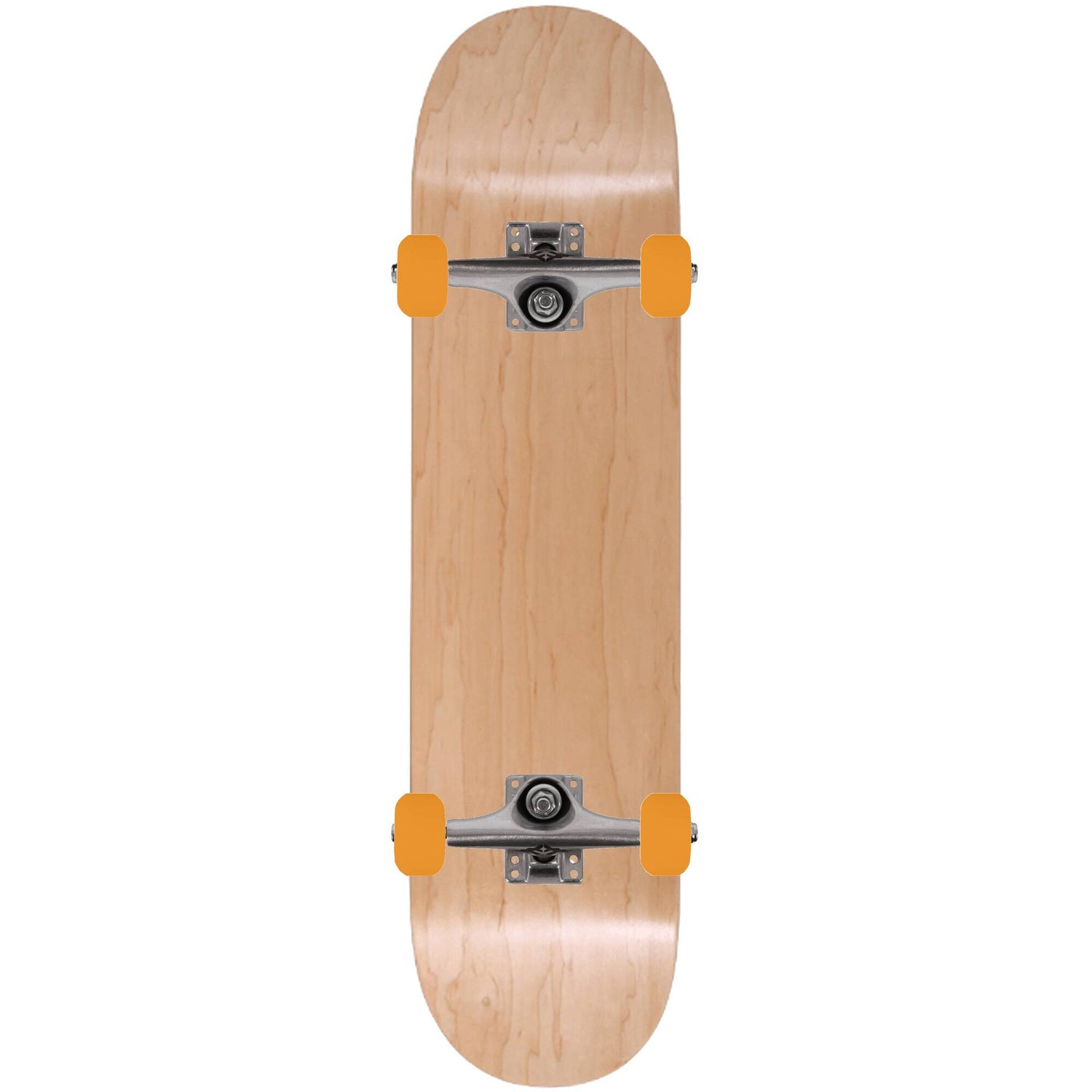 Enuff Classic Custom Skateboard - Natural/Orange 8.25''