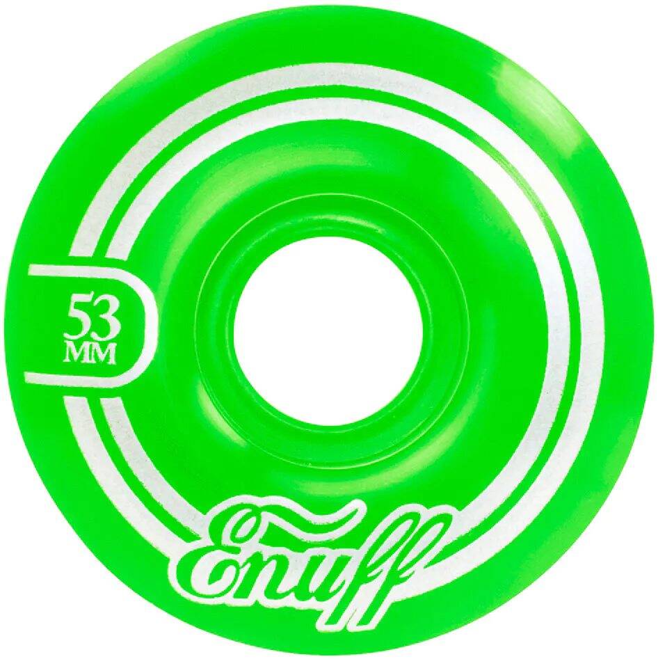 Enuff Classic Custom Skateboard - Natural/Green 8.25''