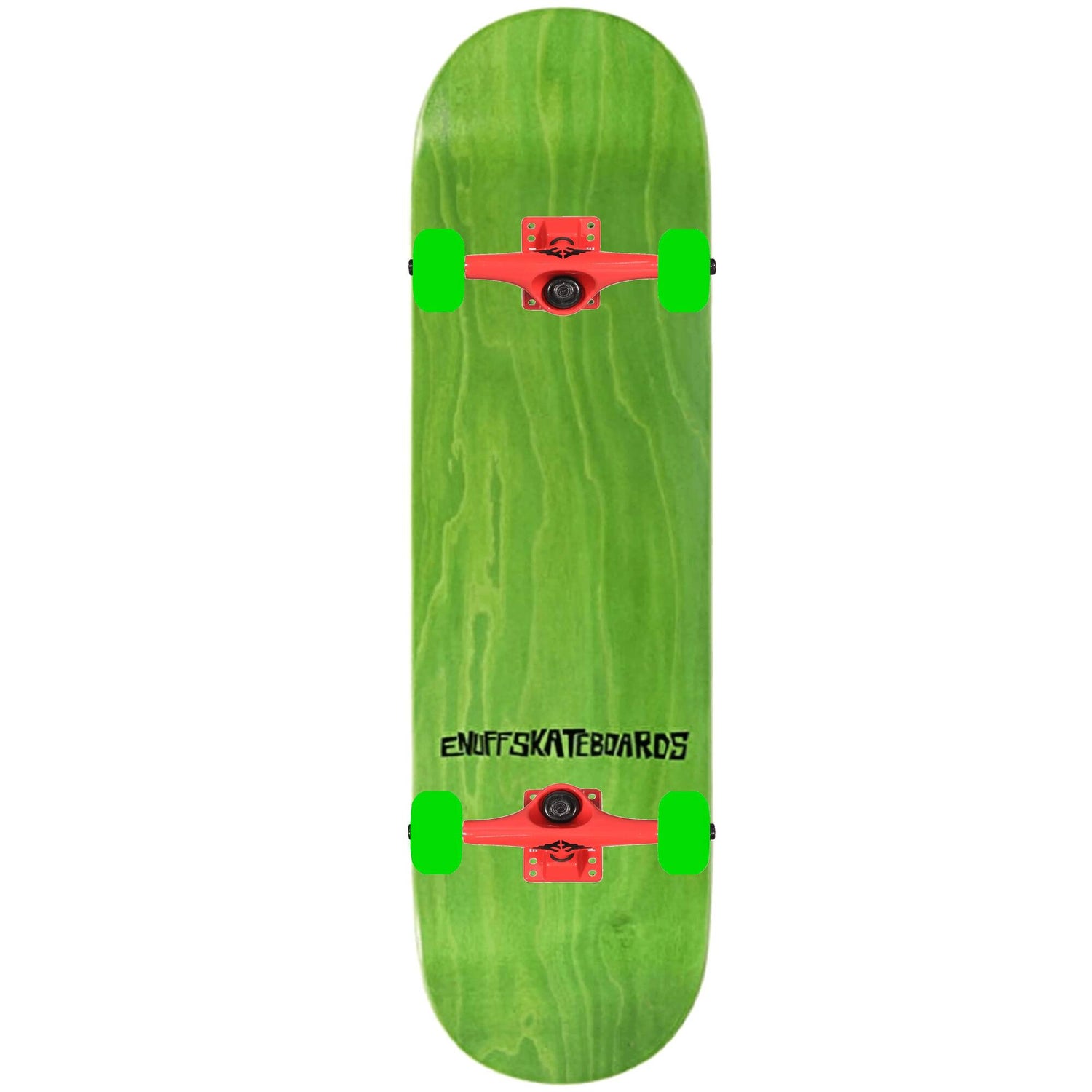 Enuff Colour Clash Custom Skateboard - Green/Red 8''