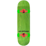 Enuff Colour Clash Custom Skateboard - Green/Red 8''