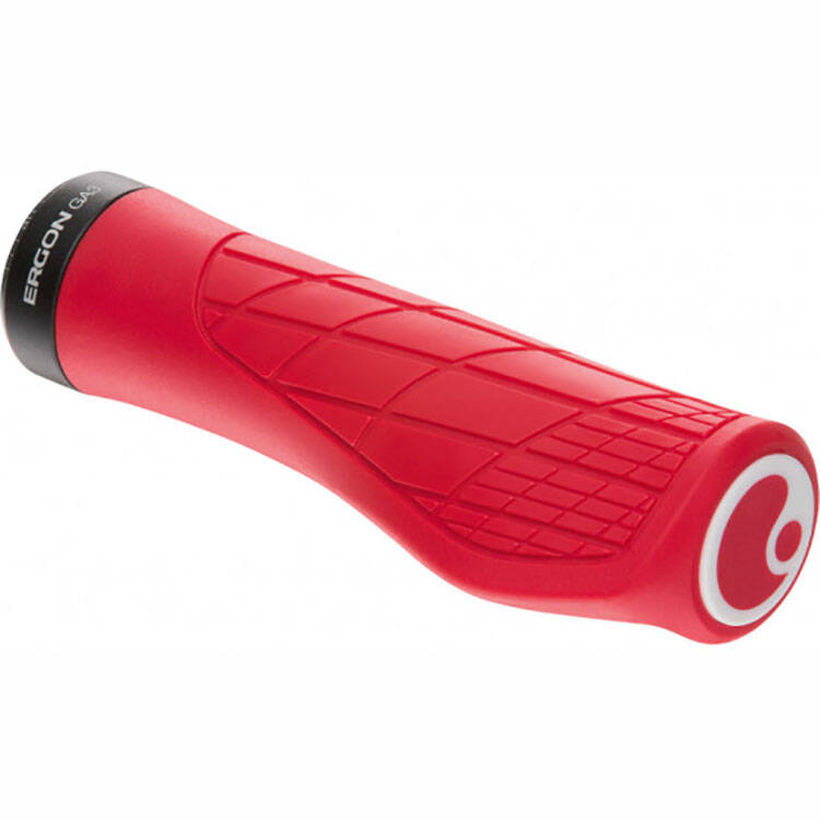 Ergon GA3 LG Mountain Bike Grips - Risky Red