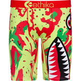 Ethika BMR Camo Drip Boxers - Green/Red