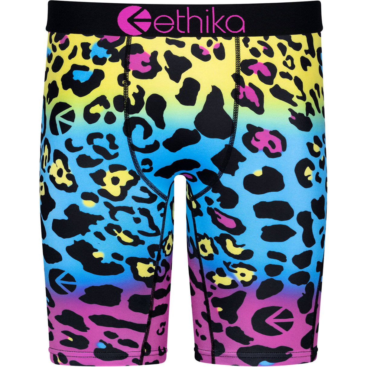 Ethika Cheetah Warp Boxers - Yellow/Blue